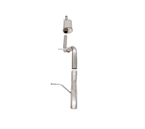 Corsa 2007-2018 Jeep Wrangler JKU 3.6L Sport 2.75in Cat-Back Exhaust w/ Turn Down Tip