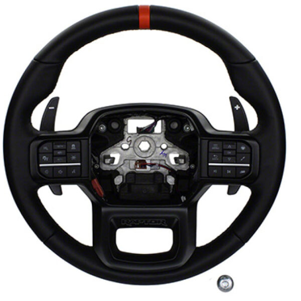 Ford Racing 2021+ F-150 Raptor Steering Wheel Kit - Black