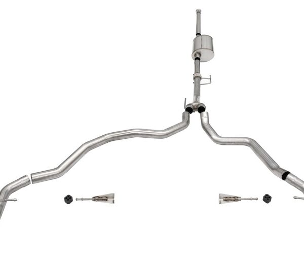 Corsa 2021-2024 Ford F-150 SuperCrew/6.5in Bed 3.5L V6 Sport Cat-Back Dual Rear Exit-Polished