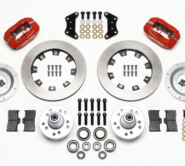 Wilwood Forged Dynalite Front Kit 12.19in Red Magnum Force Drop Spndle