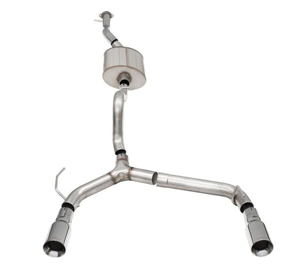 Corsa 21-24 Ford Bronco 2.7L 4-Door 2.75in Cat-Back Dual Rear Exhaust w/4in Straight-Cut Polish Tips
