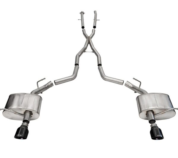 Corsa 2011-2024 Dodge Durango Xtreme 2.5in Cat-Back Dual Rear Exit w/ Single 4.5in Black PVD Tips