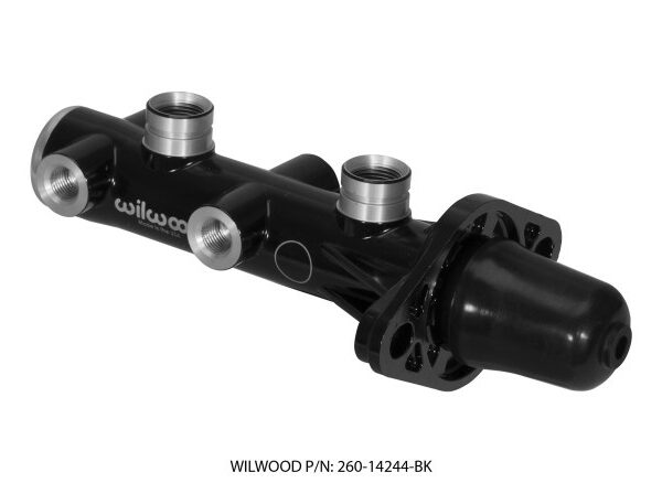 Wilwood Tandem Remote Master Cylinder - 1 1/8in Bore Black