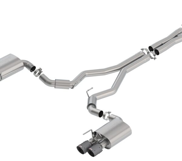 Borla 2018 Ford Mustang GT 5.0L AT/MT 3in S-Type Catback Exhaust w/ Valves (Carbon Fiber Black Tip)