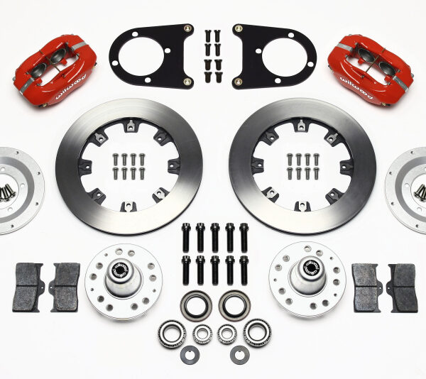 Wilwood Forged Dynalite Front Kit 12.19in Red 37-48 Ford Psgr. Car Spindle