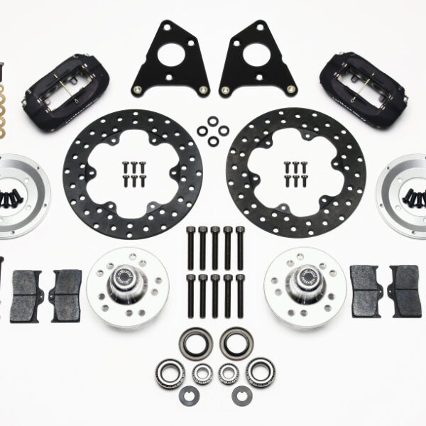 Wilwood Forged Dynalite Front Drag Kit Drilled Rotor CPD 65-72 A w/10in Drum