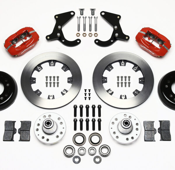 Wilwood Forged Dynalite Front Kit 12.19in Red 55-57 Chevy