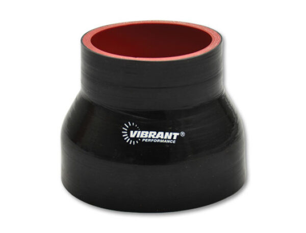Vibrant 4 Ply Reducer Coupler 4in ID x 4.25in ID x 4.5in Long - Black
