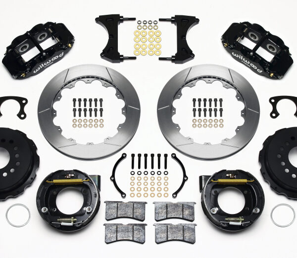Wilwood Narrow Superlite 4R Rear P-Brk Kit 12.88in Big Ford New Style 2.36in Offset