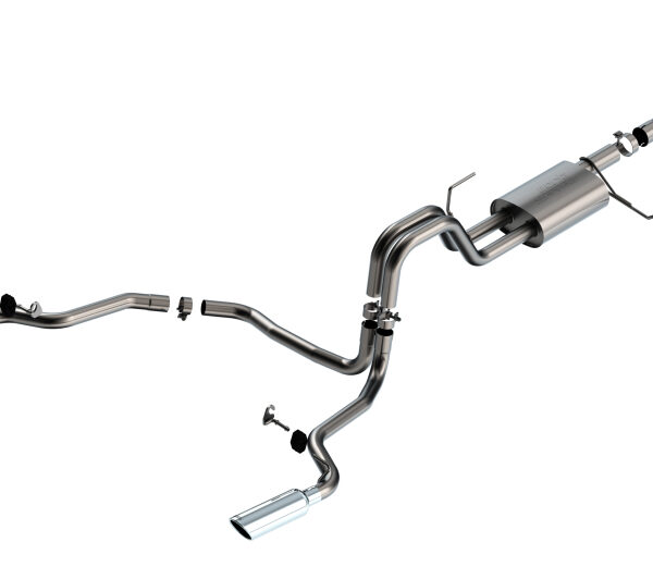 Borla 21-22 Ford F-150 Powerboost 3.5L V6 2WD & 4WD 4DR 3in, 2.25in S-TYPE Catback w/ Chrome Tip