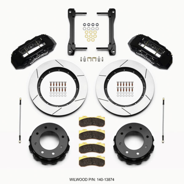 Wilwood TX6R Rear Kit 15.50in Black 2011-2015 GM Truck/SUV 2500