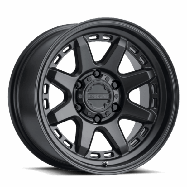 Raceline 947B Scout 18x9in / 6x139.7 BP / -12mm Offset / 106.1mm Bore - Satin Black Wheel