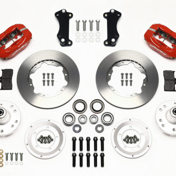 Wilwood Forged Dynalite Front Kit 11.00in Red Heidts Tri -5 2 inch Drop Spindle