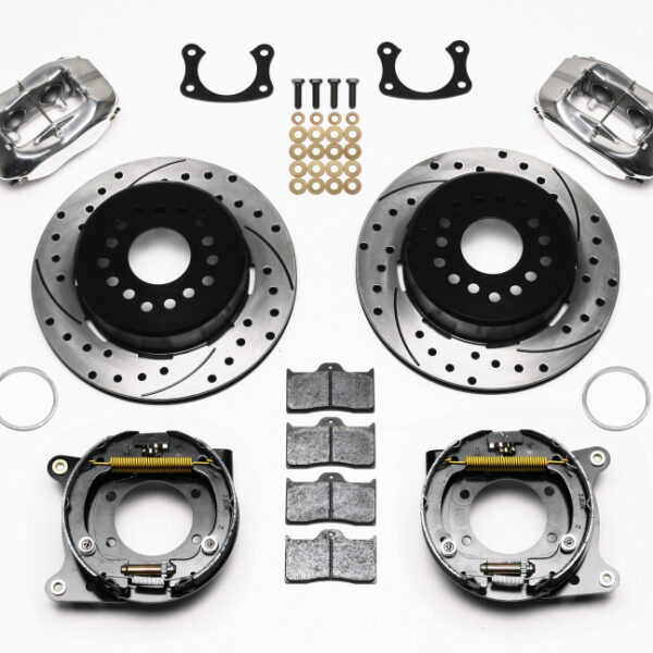 Wilwood Forged Dynalite P/S P-B Kit Drilled Polished New Big Ford 2.36in Offset
