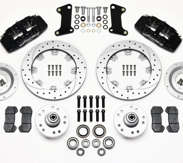 Wilwood Dynapro 6 Front Hub Kit 12.19in Drill-Zinc 67-69 Camaro (*Line Kit Needed*)