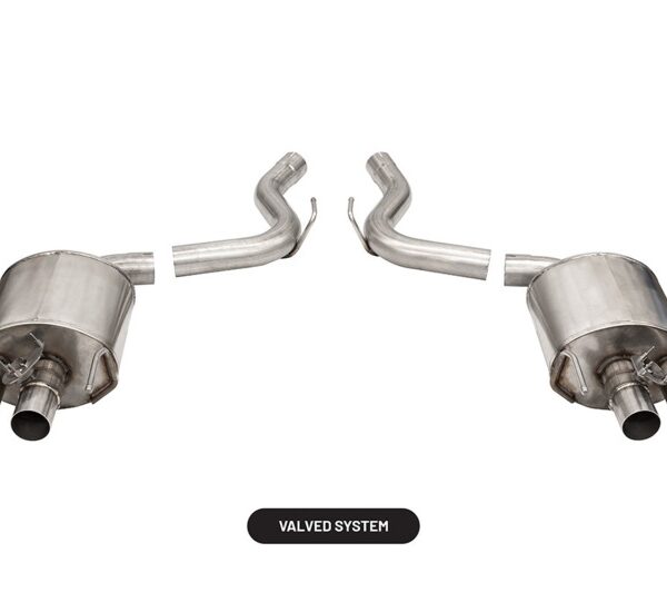 Corsa 2015-2020 Ford Mustang GT350/R 5.2L V8 Dual Rear Axle-Back- Stainless Dual Rear Exit
