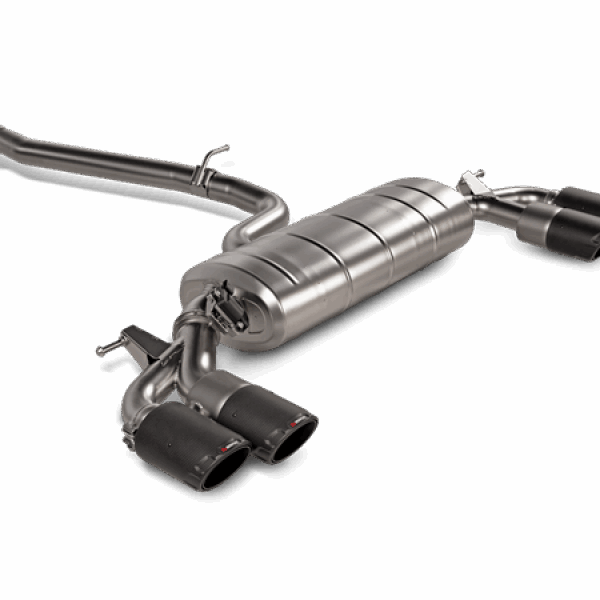 Akrapovic 2021+ Audi S3 Sedan (8Y) Evolution Line Cat Back (Titanium) w/Carbon Tips
