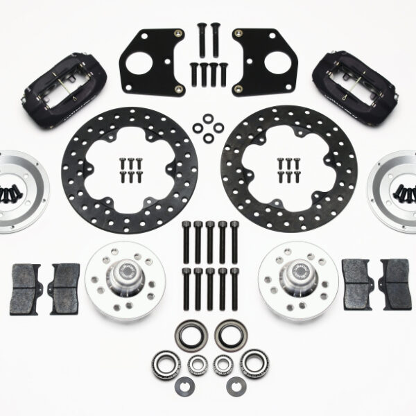 Wilwood Forged Dynalite Front Drag Kit Drilled Rotor CPD 62-72 B 62-72 E w/9in Drum