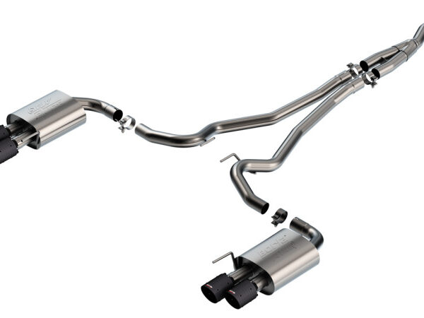 Borla 2024 Ford Mustang 2.3L Ecoboost ATAK Catback Exhaust CF BA w/ Quad Tips - Non-Active