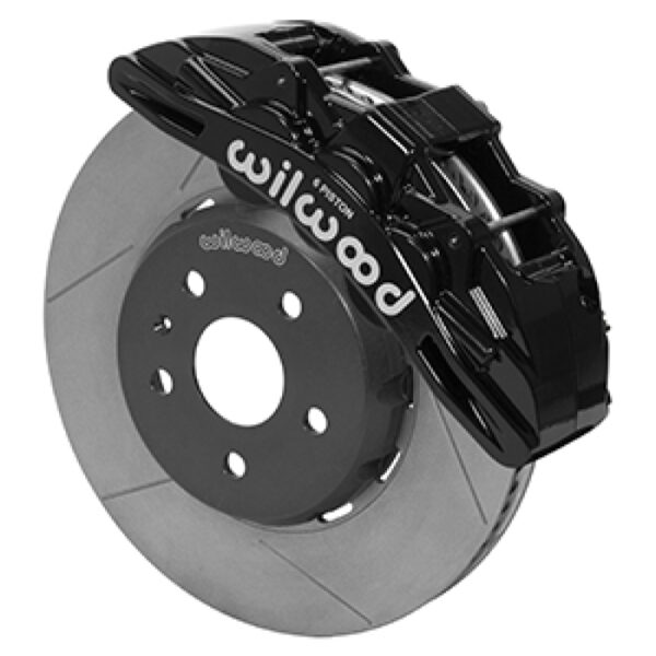 Wilwood SX6R Front Brake Kit 14in Slotted Rotors Black Calipers w/ Lines 16-19 Chevrolet Camaro SS