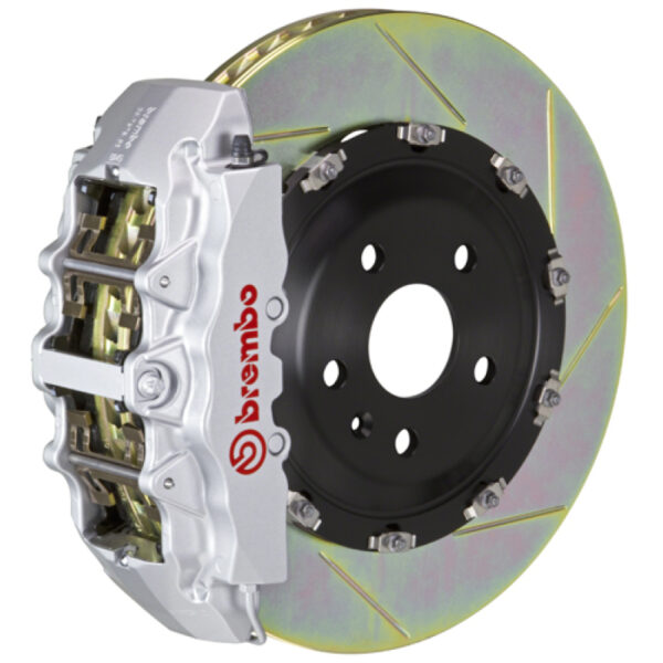 Brembo 02-08 G500/03-04 G55/09-18 G550 Fr GT BBK 8 Pist Cast 365x34 2pc Rotor Slotted Type1-Silver