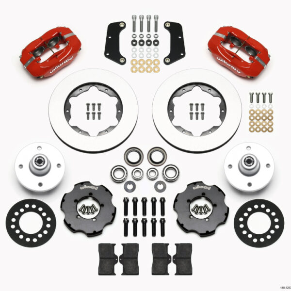 Wilwood Forged Dynalite Front Kit 10.75in Red 64-65 Mustang 6 Cylinder 4-lug