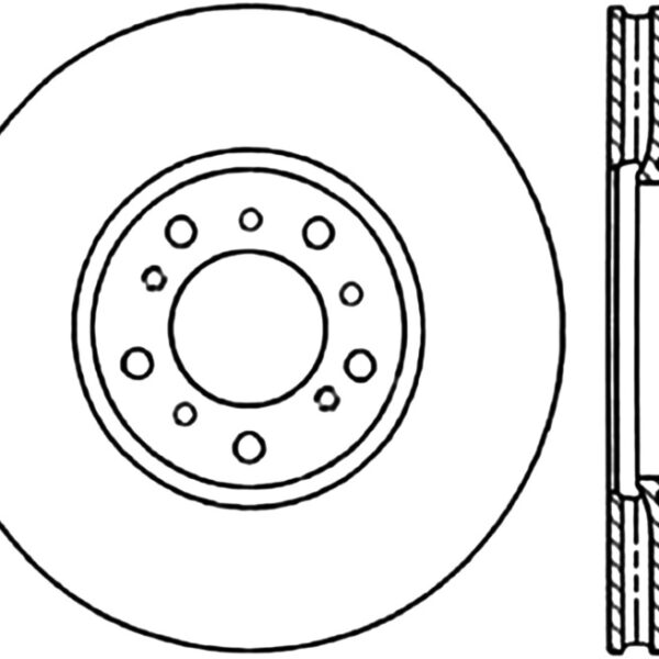 StopTech 01-06 BMW M3 Drilled Left Front CRYO Rotor