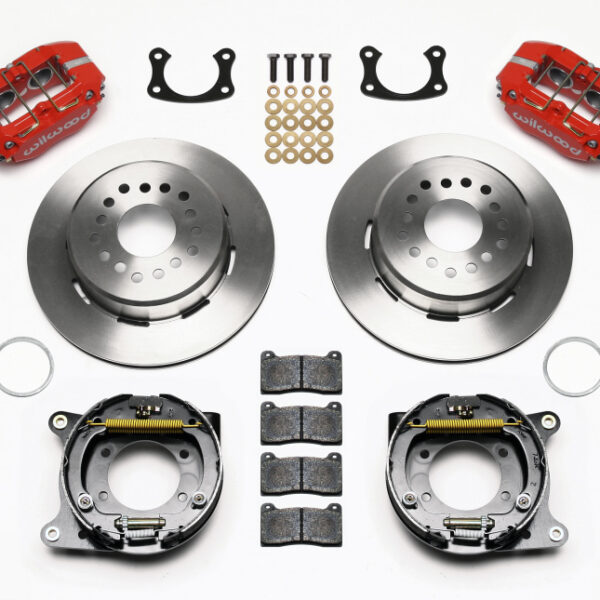 Wilwood Dynapro Lug Mount P/S Park Brake Kit Red New Big Ford 2.50in Offset