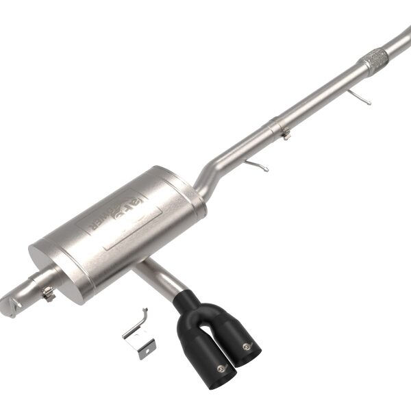 AFE 23-24 L4 GM Colorado/Canyon Rebel Series 3 IN 304 Stainless Steel Cat-Back System w/Black Tip