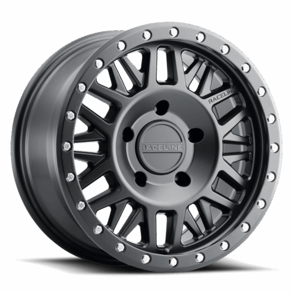 Raceline 951B Ryno 17x8.5in / 6x120 BP / 0mm Offset / 67.1mm Bore - Satin Black Wheel