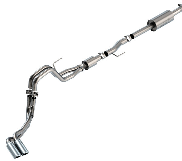 Borla F-150 2021 5.0L 4dr CC SB EC STB Lariat/KR/Platinum/LTD 3/2.25 DSE Cat-Back S-Type CHR Tips