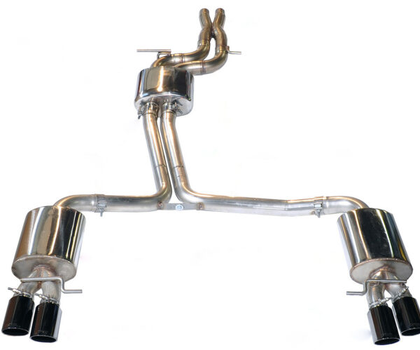 AWE Tuning Audi B8 / B8.5 S5 Cabrio Touring Edition Exhaust - Resonated - Chrome Silver Tips