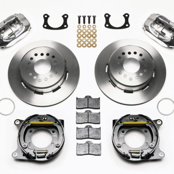 Wilwood Forged Dynalite P/S Park Brake Kit Polished New Big Ford 2.50in Offset