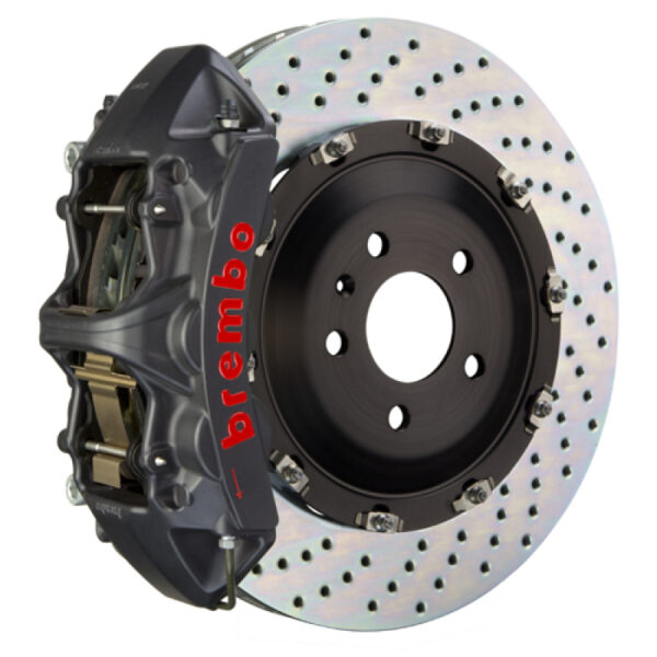 Brembo 01-04 Murcielago (L147) Front GTS BBK 6 Piston Cast 405x34 2pc Rotor Drilled-Black HA