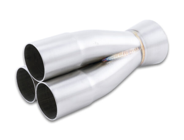 Vibrant 1.625in Inlet Slipover ID 2.5in Outlet OD 3-1 SS Merge Collector