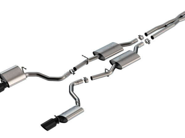 Borla 19-23 Dodge Charger GT 3.6L V6 RWD ATAK Catback Exhaust - Black Chrome Tips