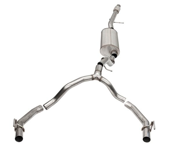 Corsa 2021-2023 Cadillac Escalade ESV 6.2L Dual Rear 3.5/2.75in Sport Cat-Back Uses Factory Bezels