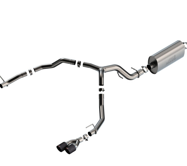Borla 21-22 Chevrolet Tahoe 6.2L V8 2/4WD 4DR T-304 SS Touring Cat-Back Exhaust w/ Carbon Fiber Tips