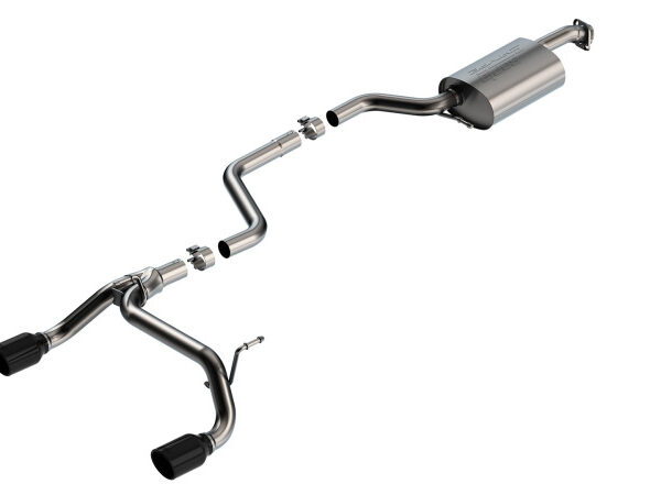 Borla 18-23 Suzuki Jimny 1.4L AT/MT 4WD 2DR 2in S-Type Catback Exhaust - Black Chrome Tips
