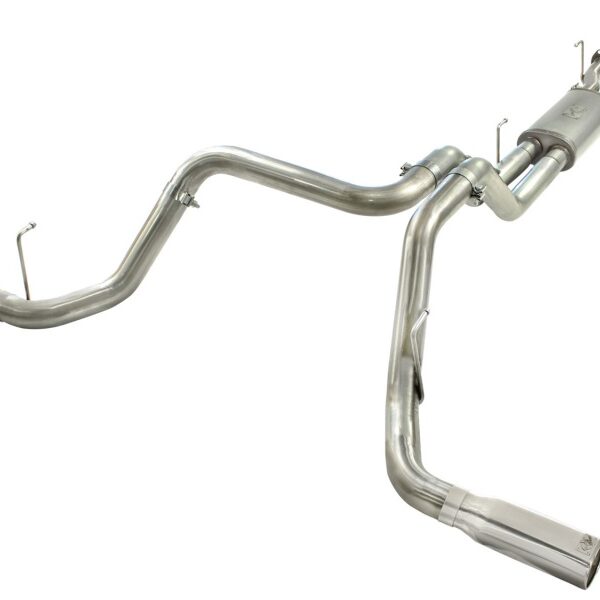 aFe MACHForce XP 2-1/2in to 3in 409 SS Cat-Back Exhaust w/ Polished Tips 10-17 Toyota Tundra V8 5.7L