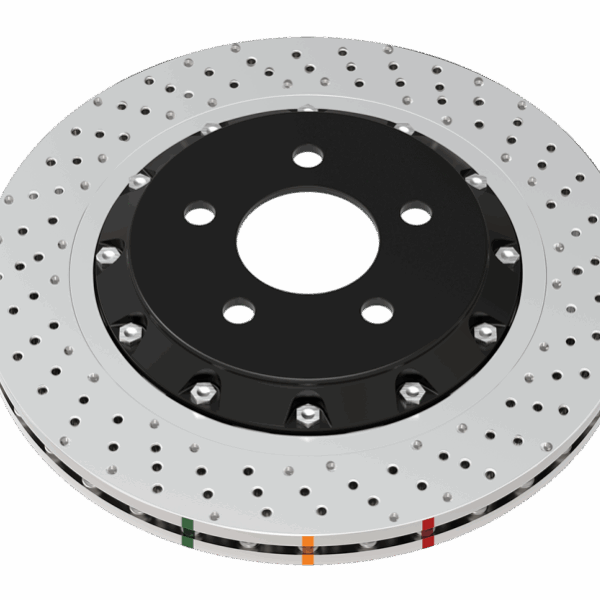 DBA 2020+ Chevrolet Corvette C8 Z51 Rear 5000 Series Cross Drilled Rotor w/NAS Nuts