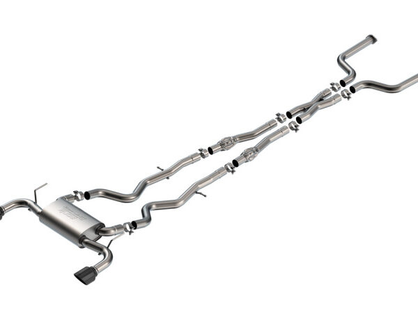 Borla 16-24 Infinity Q50 (Auto V6) S Type Cat Back - Black Chrome Tip