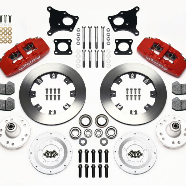 Wilwood Dynapro 6 Front Hub Kit 12.19in Red AMC 71-76 OE Disc w/o Bendix Brakes
