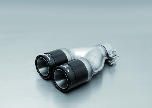 Remus 2005 Seat Toledo 1.6L 84mm Black Chrome Straight w/Carbon Insert Tail Pipe Set (Pair)