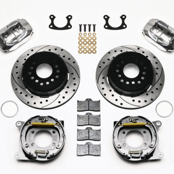 Wilwood Forged Dynalite P/S P-B Kit Drilled Polished Small Ford 2.66in Offset