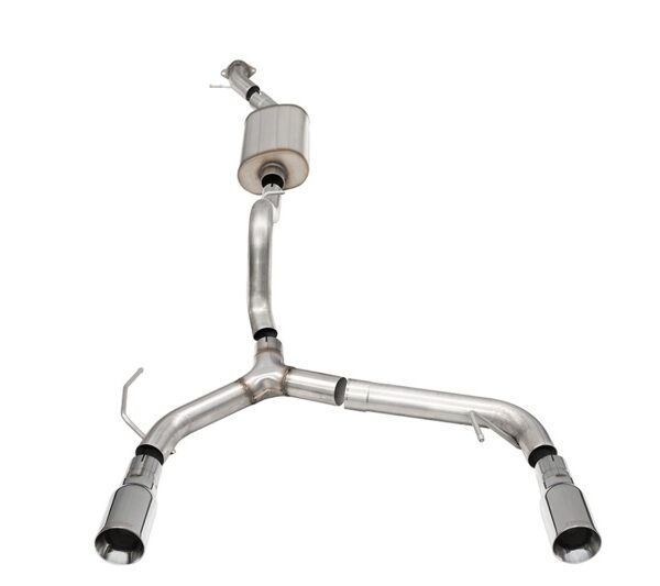 Corsa 21-24 Ford Bronco 2.3L 2-Door 2.75in Cat-Back Dual Rear Exhaust w/4in Straight-Cut Polish Tips