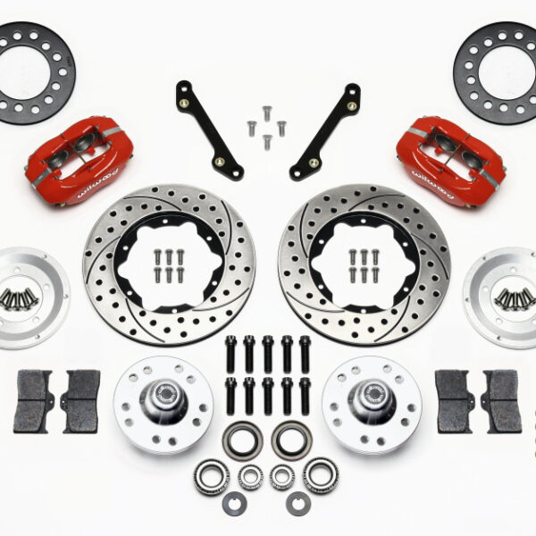 Wilwood Forged Dynalite Front Kit 11.00in Drilled Red 70-78 Camaro