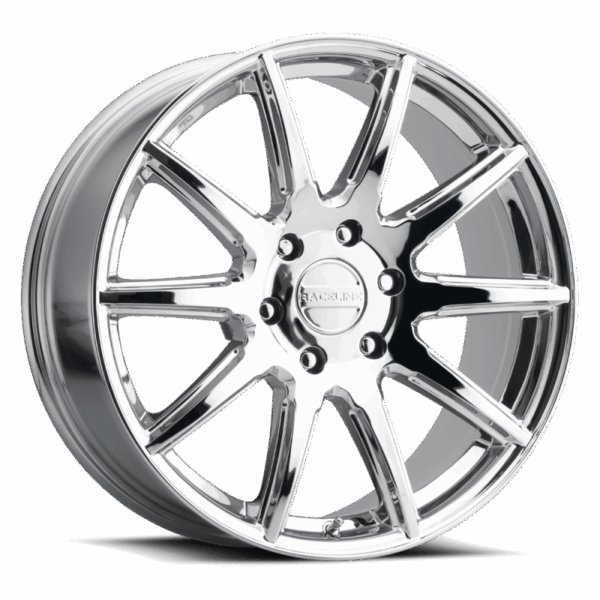 Raceline 159C Spike 22x9.5in / 6x139.7 BP / 15mm Offset / 106.1mm Bore - Chrome Wheel