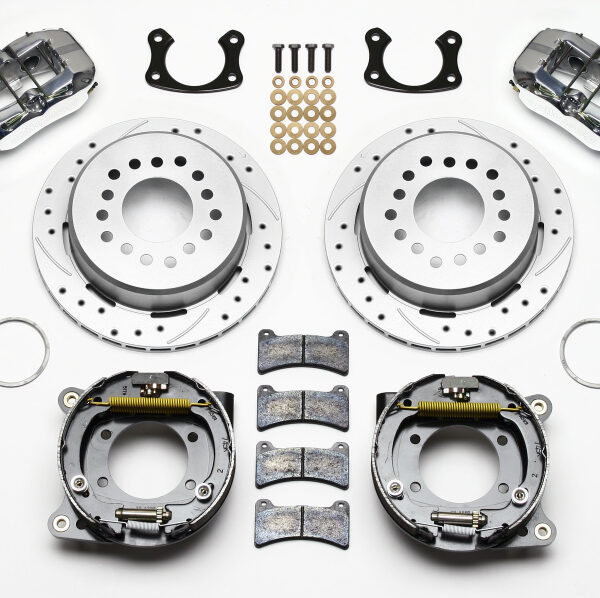 Wilwood Dynapro Low-Profile 11.00in P-Brake Kit Drill Zinc Pol New Big Ford 2.50in Offset