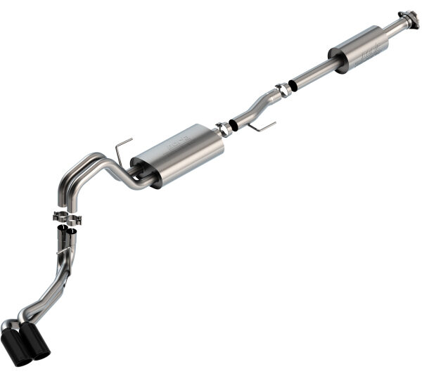 Borla F-150 2021 2.7L/3.5L 4dr CC SB EC STB Lar/KingR/Plnm/LTD 3/2.25 DSE CB Touring BLK CHR Tips